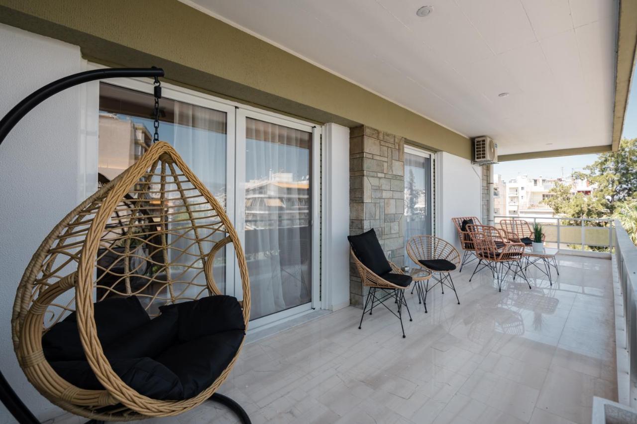 Luxury 4 Bedrooms Apartment Near Flisvos Marina Pireusz Kültér fotó